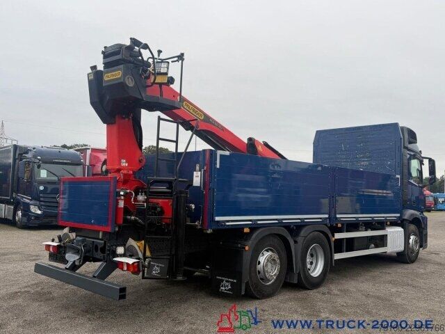 Camion plateau Mercedes-Benz Actros 2643 StreamSpace Kran Palfinger PK20.501L