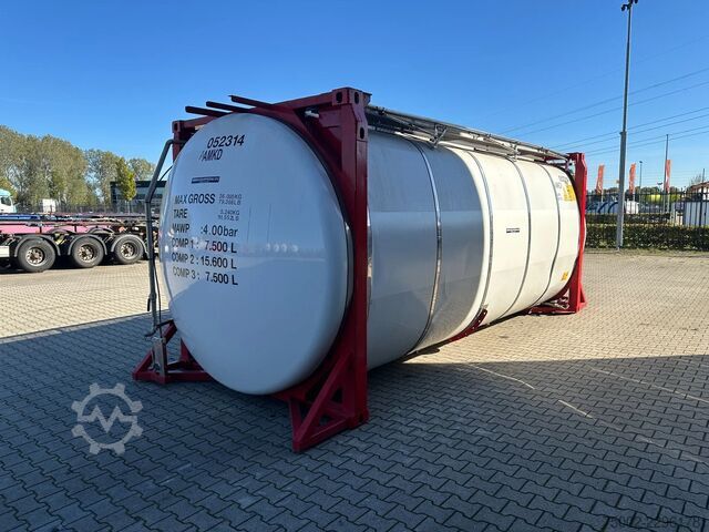 Conteneur-citerne Van Hool 20FT SWAP BODY / 30.600L / 3 comp (7.500L + 15...