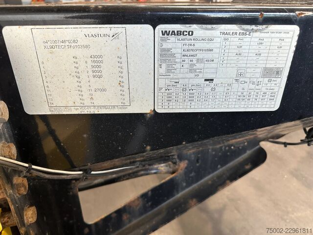 Μεταφορά εμπορευματοκιβωτίων D-TEC FLEXITRAILER TRACTION / ADR / SAF + discbrakes ...