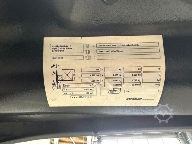 016 UVV 09/2027 6.836 heures Linde H20T