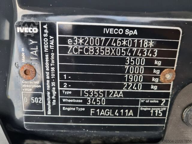 Hűtött tok Iveco Daily 35S16 Hi-Matic Koelkoffer Carrier Xarios ...