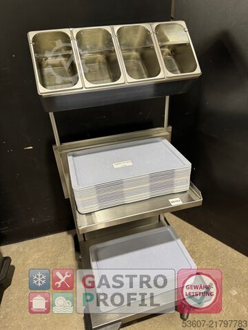 Cutlery and tray trolley Rieber POS-SV1/1