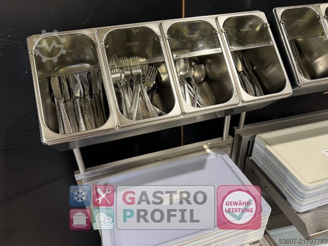Cutlery and tray trolley Rieber POS-SV1/1
