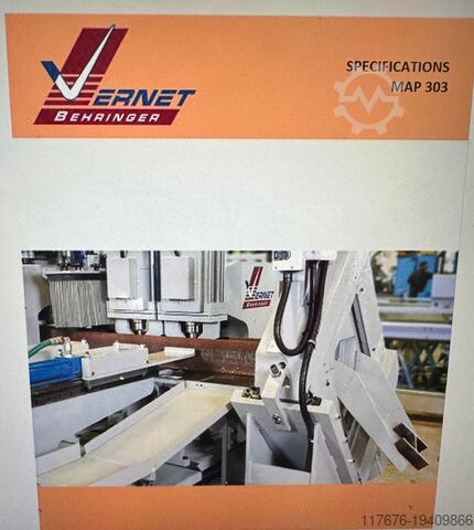 Punzonadora y cizalla de perfiles CNC VERNET BEHRINGER MAP 303