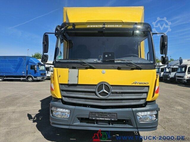 Plattewagen met zeil Mercedes-Benz Atego 1227 Plane Spriegel LBW BÄR 1.500 Kg + AHK