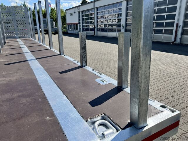 Rimorchio aperto Möslein T 2 Plato 8,6m  2 Achs Jumbo- Plato- Anhänger