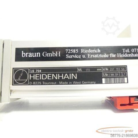 Komponent Heidenhain LS 704 ML 170mm 237133-56 / 237 133 56 SN: 3848709E ohne Lesekopf
