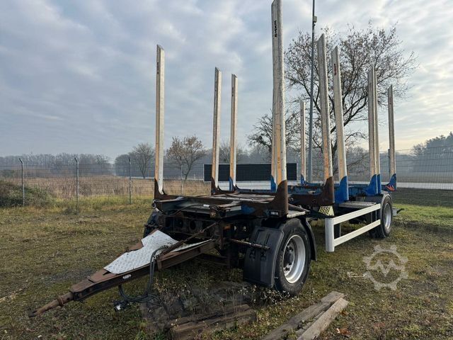 Holztransport Anhänger ZANNER AHK 18 Holzanhänger 2 Achse 3350kg