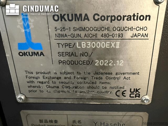 Horizontal Turning Machine Okuma LB 3000 EX II with Iemca KID 80