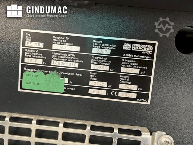 Máquina de moldeo por inyección eléctrica FERROMATIK ELEKTRA 180