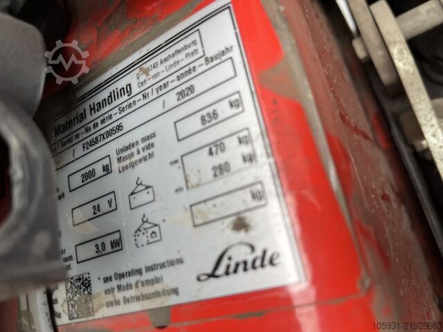 Preparador de pedidos de bajo nivel Linde N20C