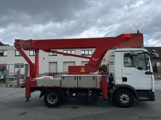 Piattaforma aerea montata su camion MAN TGL 8.180 Bison Palfinger TKA 28 M Hubsteiger