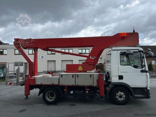 Piattaforma aerea montata su camion MAN TGL 8.180 Bison Palfinger TKA 28 M Hubsteiger
