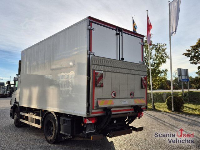 Koelwagen met geïsoleerde laadbak Scania P 280 Tiefkühlkoffer LBW Türen !