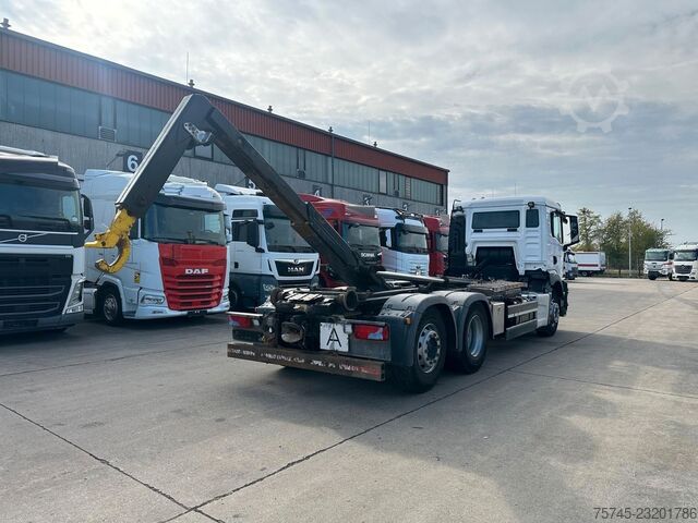 Autocamion cu cârlig pentru containere MAN TGS 26.470 * HYVA * ACC * LENK-LIFT * 6X2 * TÜV