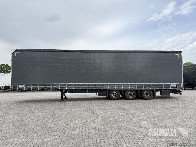 Åben sættevogn med presenning Schmitz Cargobull Curtainsider Mega Getränke
