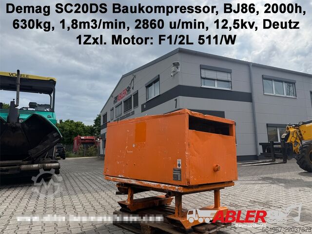 Compressor de parafuso DEMAG SC20DS Baukompressor
