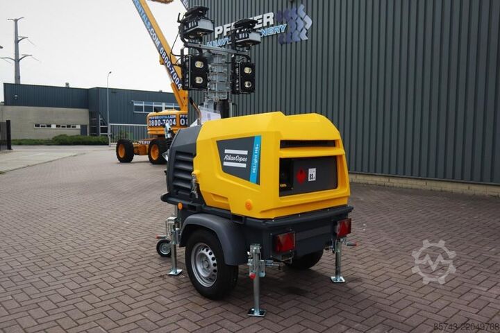 Lichtturm Atlas Copco Hilight H6+ Valid inspection, Max Boom Height 8m,