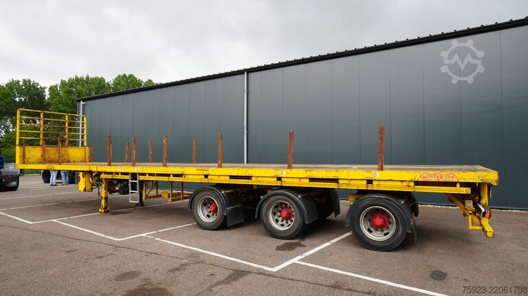 Plataforma remolque Nooteboom 3 axle extendable flatbed trailer