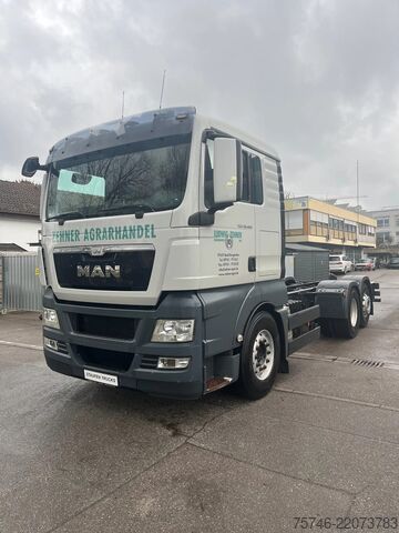 Podvozek s kabinou MAN TGX 26.480 6x2 FLL* Chassis* Nebenantrieb*ALCOA...