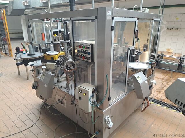 Etikettiermaschine für selbstklebende Etiketten P.E. Labellers UNIVERSAL 8T 3S + UNILOGO