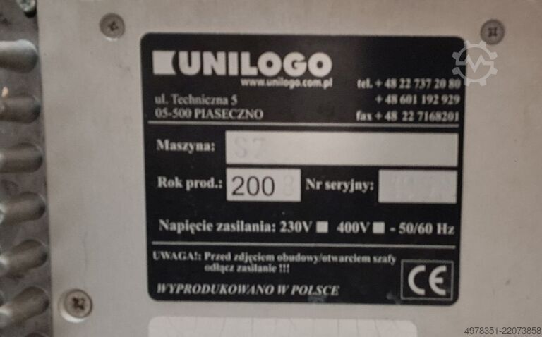 Etikettiermaschine für selbstklebende Etiketten P.E. Labellers UNIVERSAL 8T 3S + UNILOGO