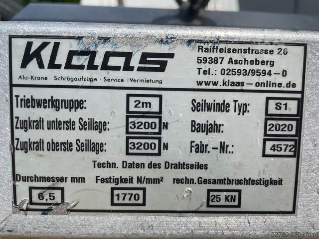Τηλεσκοπική πλατφόρμα Klaas Toplight 21 AE