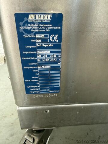 Separator Baader 601 Soft Separator