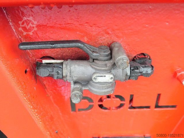 Low loader semitrailer DOLL T6E-S3/25-2+4, Tiefbett, teleskopierbar, Dolly