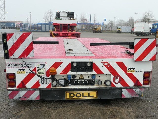 Low loader semitrailer DOLL T6E-S3/25-2+4, Tiefbett, teleskopierbar, Dolly