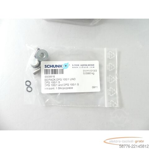 Composant Schunk DPG 100 Parralelgreifer SN: 370253 + DPG 100/1 und DPG 100/1 S -ungebr.-