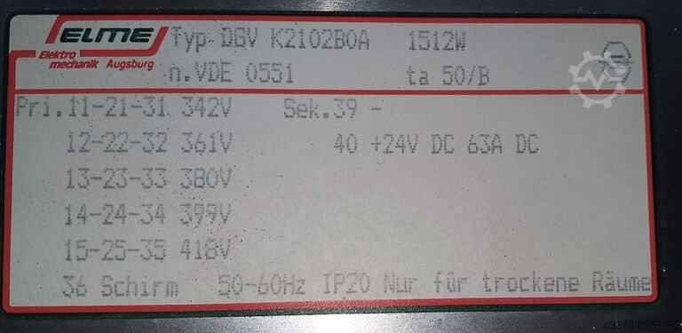 STROOMVOORZIENING ELME DGV 1512 W