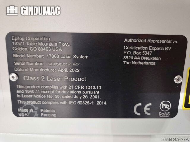 EPILOG Laser Fusion Edge 12, 30W vláknový laser EPILOG Laser Fusion Ege 12 30watt fiber