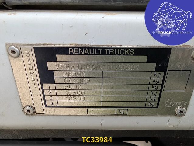 Rimorchio della piattaforma Renault Kerax 380