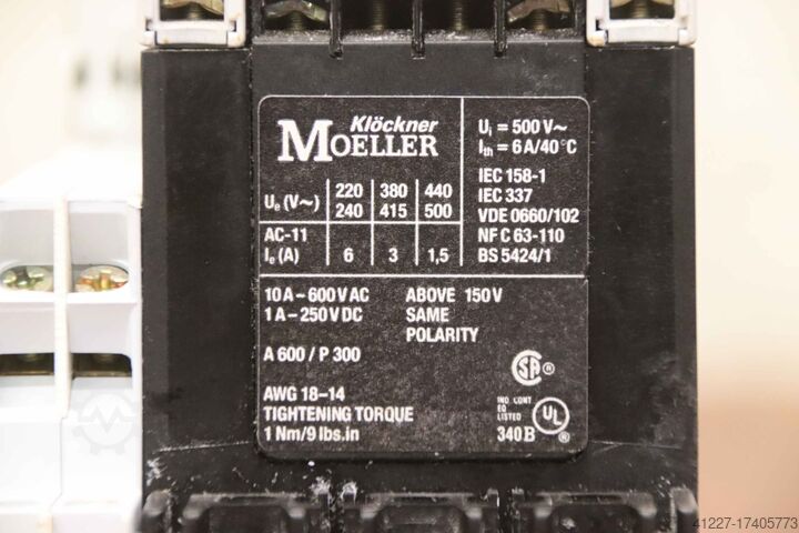 Motorbeveiligingsschakelaar Klöckner-Moeller S-PKZ2 A600/P300 A600/Q300