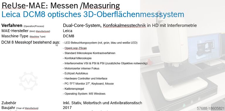 Sistema de medición Leica DCM8