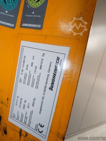 Stivuitor cu catarg retractabil Jungheinrich ETV C 16