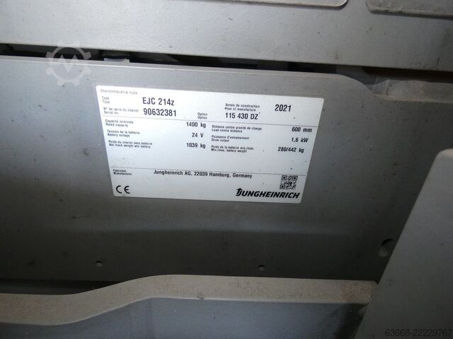 Stivuitor pietonal Jungheinrich EJC 214 Z
