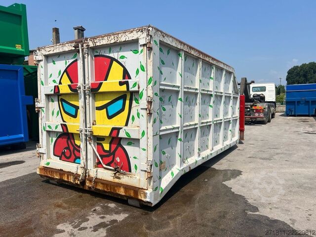 Abrollcontainer  CONTAINER SCARRABILE USATO A CIELO APERTO CON GRU