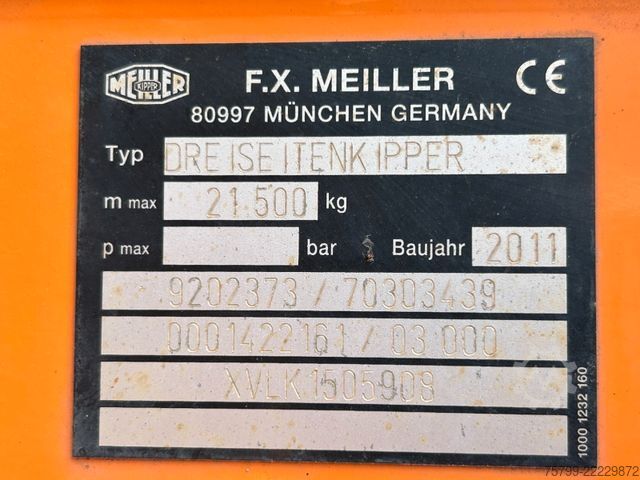 Driezijdige kipper MERCEDES-BENZ 4141 3Skipper mit Bordmatik 8x6