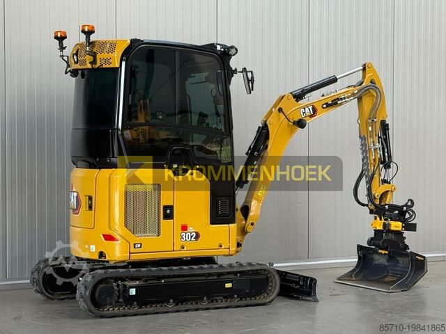 Minigraafmachine Caterpillar 302 CR Vol opties !! Engcon Draaikantelstuk