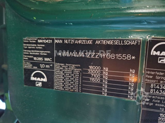 Sklápěcí vůz MAN 18.280 4x4 ALLRAD ABROLLKIPPER ATLAS HAKEN TÜV