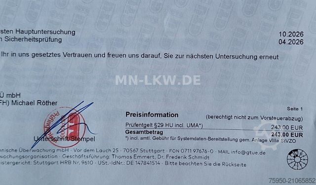 Sklápěcí vůz MAN 18.280 4x4 ALLRAD ABROLLKIPPER ATLAS HAKEN TÜV