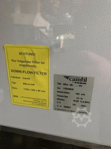 Μικροβιολογικός θάλαμος ασφαλείας BDK Luft-und Reinraumtechnik S-1200