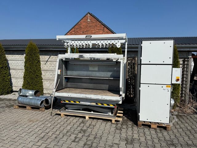 Werktafel, schaartype met afzuiging Beck BE-MI / BE-200/80/500