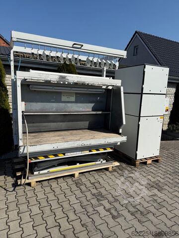 Werktafel, schaartype met afzuiging Beck BE-MI / BE-200/80/500