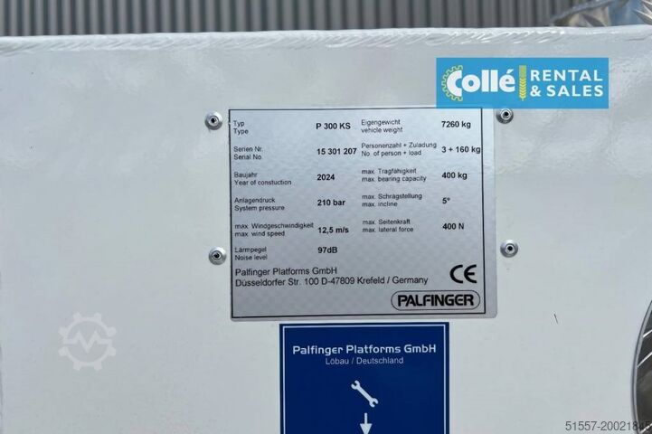 Op vrachtwagen gemonteerd platform Palfinger P 300 KS | 2023