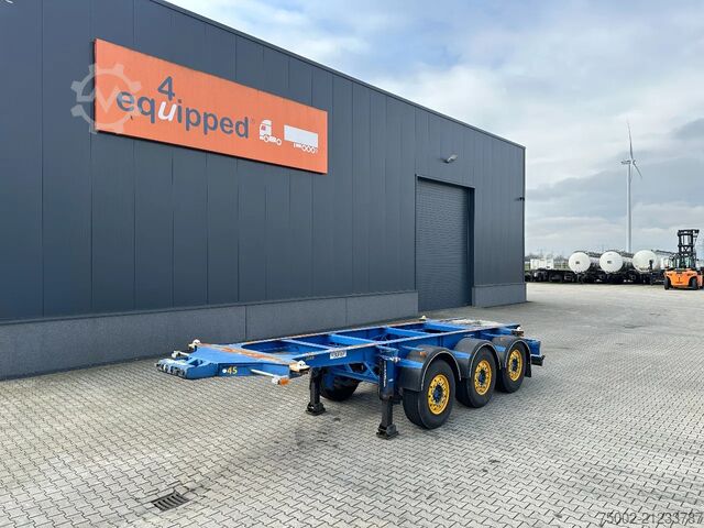 Container transportation Burg 20FT/3-axles / empty weight: 3.290kg / SAF DISC...