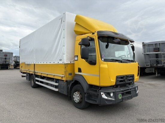 Autocarro con pianale e telone RENAULT D16 PLANE, LBW, E6,