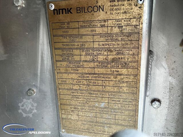 Tanker Volvo FH 540 HMK Bilcon 18800 Liter ADR, Steering axl...